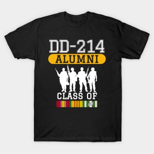 DD-214 Alumni Class of Vietnam Veteran Pride T-Shirt